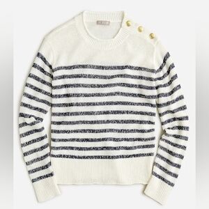 EUC JCrew Relaxed Linen-Blend Beach Sweater